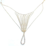 Rhinestone Chain Thong